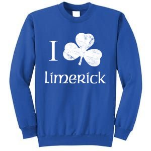 Limerick Ireland Love Irish Shamrock Heart St Paddys Day Gift Sweatshirt