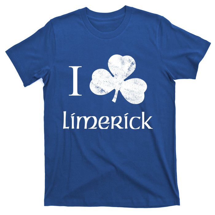 Limerick Ireland Love Irish Shamrock Heart St Paddys Day Gift T-Shirt