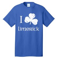 Limerick Ireland Love Irish Shamrock Heart St Paddys Day Gift Tall T-Shirt