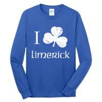 Limerick Ireland Love Irish Shamrock Heart St Paddys Day Gift Tall Long Sleeve T-Shirt