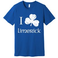 Limerick Ireland Love Irish Shamrock Heart St Paddys Day Gift Premium T-Shirt