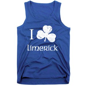 Limerick Ireland Love Irish Shamrock Heart St Paddys Day Gift Tank Top