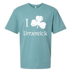 Limerick Ireland Love Irish Shamrock Heart St Paddys Day Gift Sueded Cloud Jersey T-Shirt