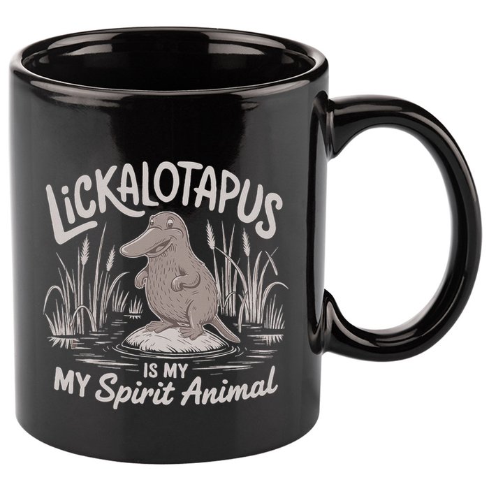 Lickalottapus Is My Spirit Animal 11oz C Handle Ceramic Mug
