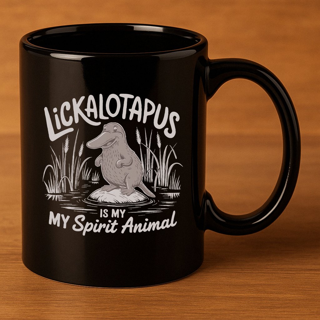 Lickalottapus Is My Spirit Animal 11oz C Handle Ceramic Mug