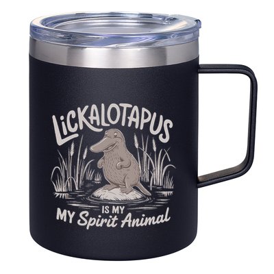 Lickalottapus Is My Spirit Animal 12oz Stainless Steel Coffee Mug