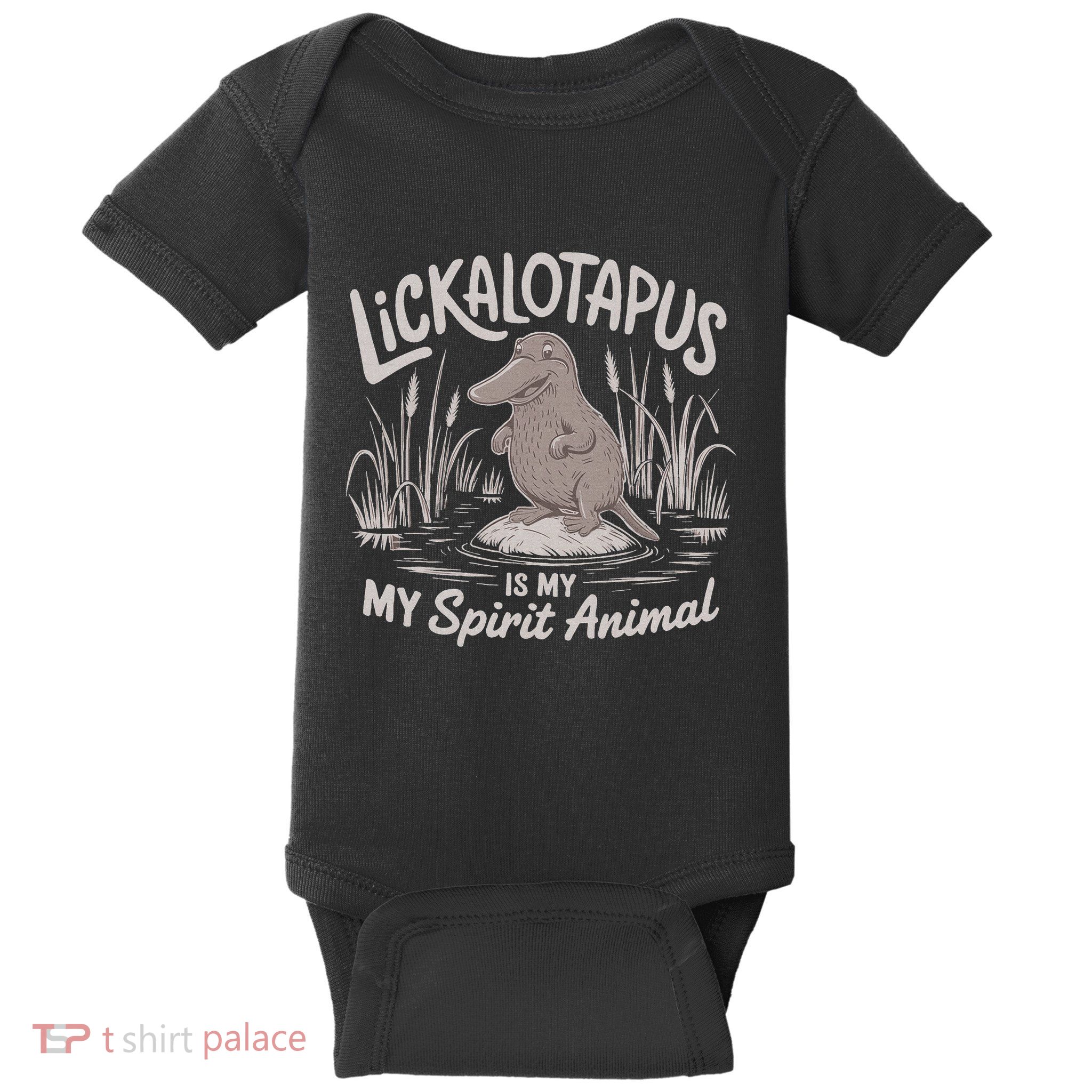 Lickalottapus Is My Spirit Animal Baby Bodysuit