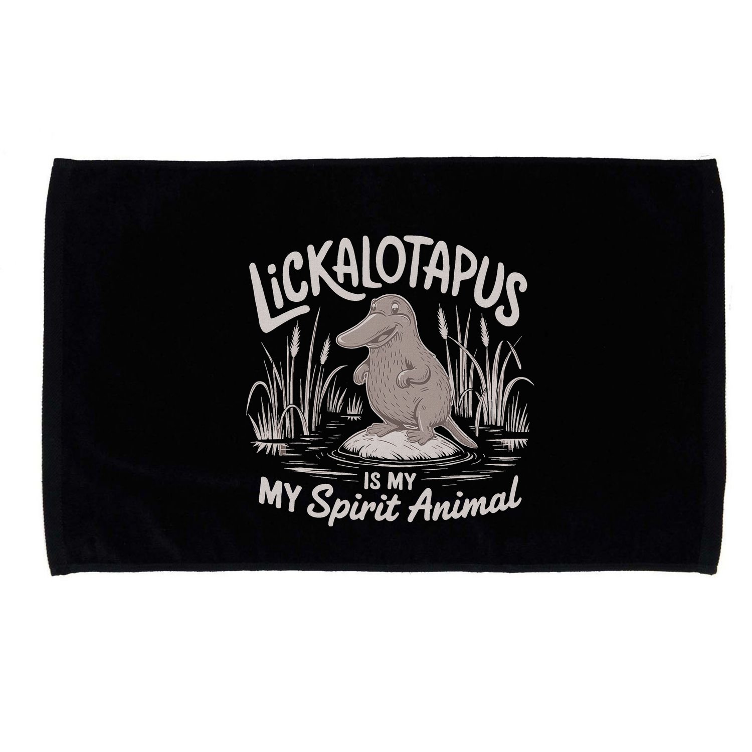Lickalottapus Is My Spirit Animal Microfiber Hand Towel