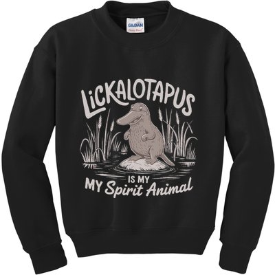Lickalottapus Is My Spirit Animal Kids Sweatshirt