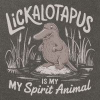 Lickalottapus Is My Spirit Animal Cotton Canvas Backpack