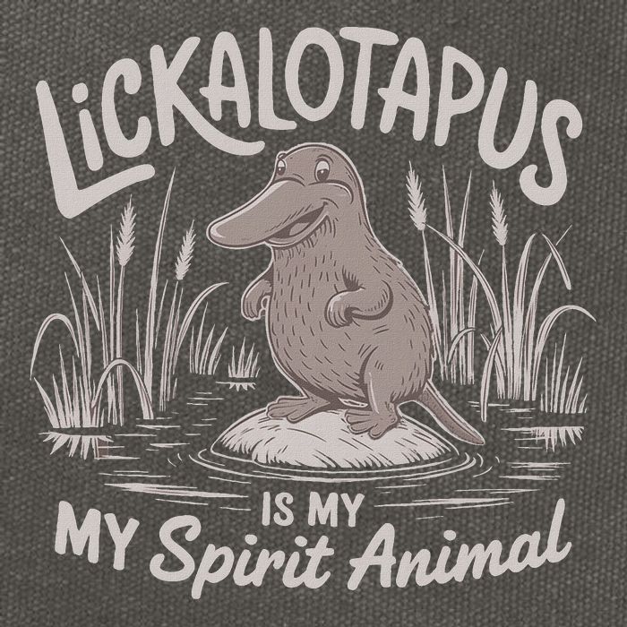 Lickalottapus Is My Spirit Animal Cotton Canvas Backpack