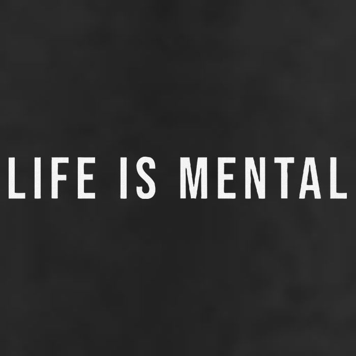 Life Is Mental Positive Mental Health 7 Panel Mesh Trucker Snapback Hat