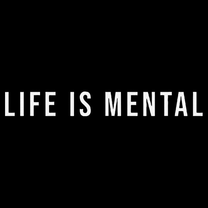 Life Is Mental Positive Mental Health Women's Crop Top Tee