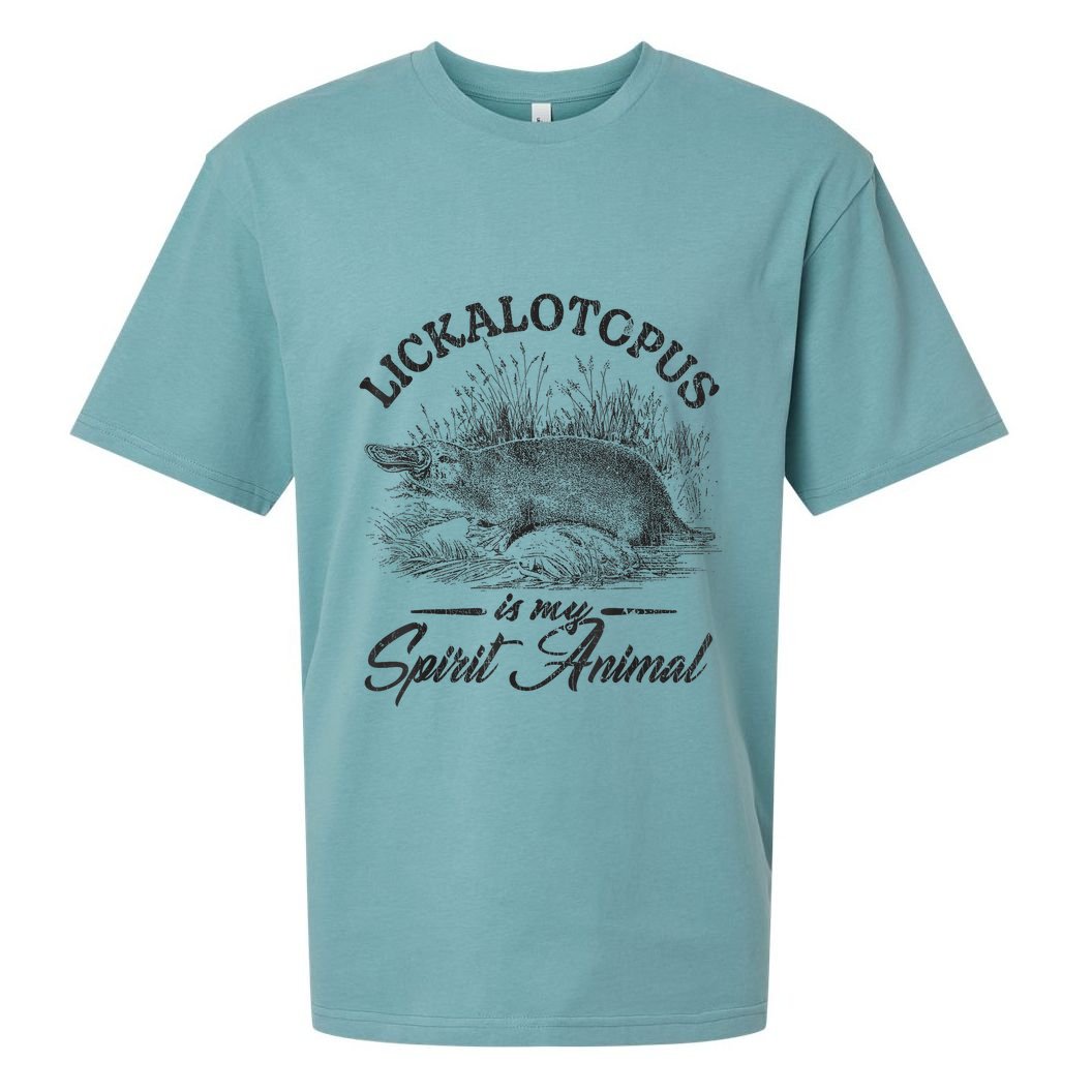 Lickalotapus Is My Spirit Animal Sueded Cloud Jersey T-Shirt