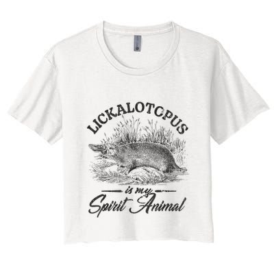 Lickalotapus Is My Spirit Animal Crop Top