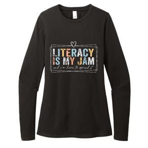 Literacy Is My Jam And Im Here To Spread It Womens CVC Long Sleeve Shirt