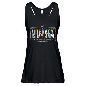 Literacy Is My Jam And Im Here To Spread It Ladies Essential Flowy Tank