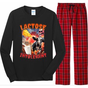 Lactose Intolerant Meme Long Sleeve Pajama Set