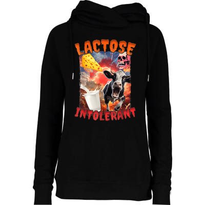 Lactose Intolerant Meme Womens Funnel Neck Pullover Hood