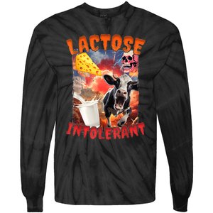 Lactose Intolerant Meme Tie-Dye Long Sleeve Shirt