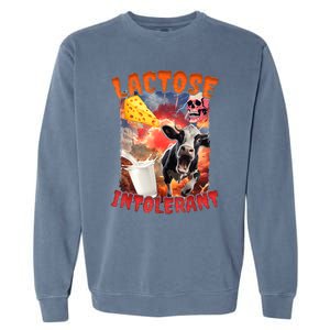 Lactose Intolerant Meme Garment-Dyed Sweatshirt