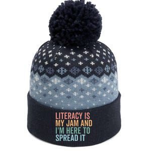 Literacy Is My Jam And IM Here To Spread Literacy Teacher The Baniff Cuffed Pom Beanie