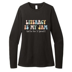 Literacy Is My Jam Reading Interventionist Literacy Teacher Womens CVC Long Sleeve Shirt