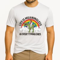 Life Is Meaningless And Everything Dies Jesus Riding Dinosaur Cooling Performance Crew T-Shirt