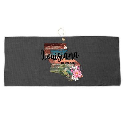 Louisiana In My Soul Large Microfiber Waffle Golf Towel