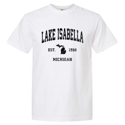 Lake Isabella Michigan Mi Vintage Athletic Garment-Dyed Heavyweight T-Shirt