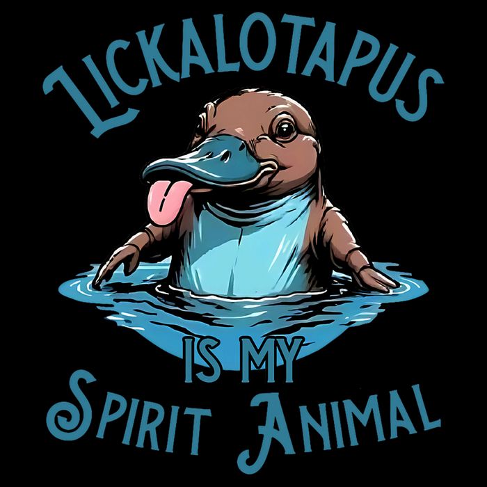 Lickalotapus Is My Spirit Animal Meme Funny Lickalotapus Zip Tote Bag