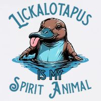 Lickalotapus Is My Spirit Animal Meme Funny Lickalotapus Sweatshirt
