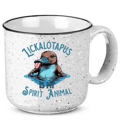 Lickalotapus Is My Spirit Animal Meme Funny Lickalotapus 15oz Campfire Ceramic Mug