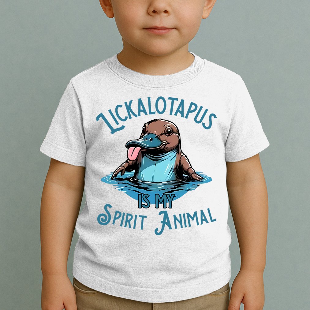 Lickalotapus Is My Spirit Animal Meme Funny Lickalotapus Toddler T-Shirt
