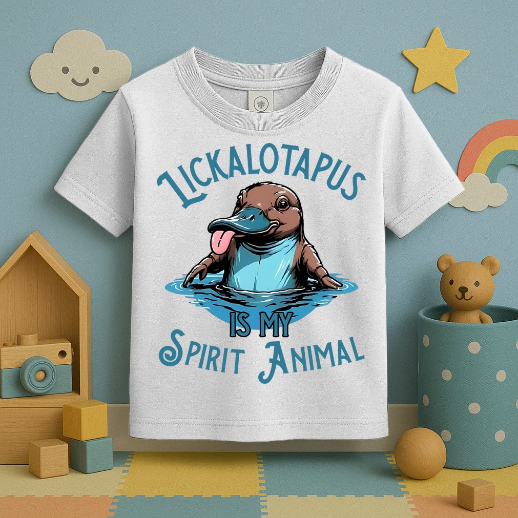 Lickalotapus Is My Spirit Animal Meme Funny Lickalotapus Toddler T-Shirt