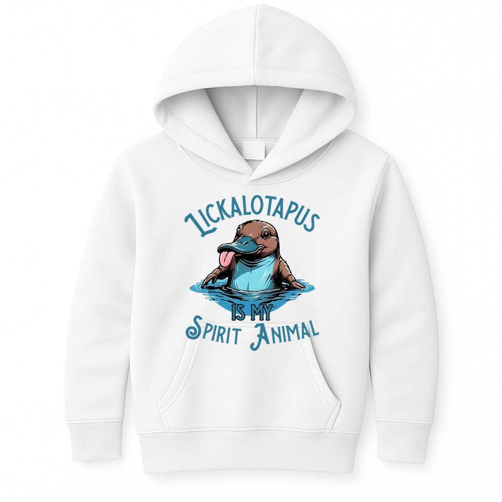 Lickalotapus Is My Spirit Animal Meme Funny Lickalotapus Kids Hoodie