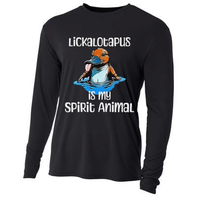 Lickalotopus Is My Spirit Animal Cooling Performance Long Sleeve Crew