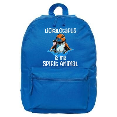 Lickalotopus Is My Spirit Animal 16 in Basic Backpack