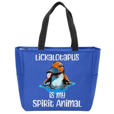Lickalotopus Is My Spirit Animal Zip Tote Bag