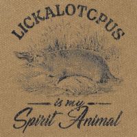Lickalotapus Is My Spirit Animal Cotton Canvas Backpack