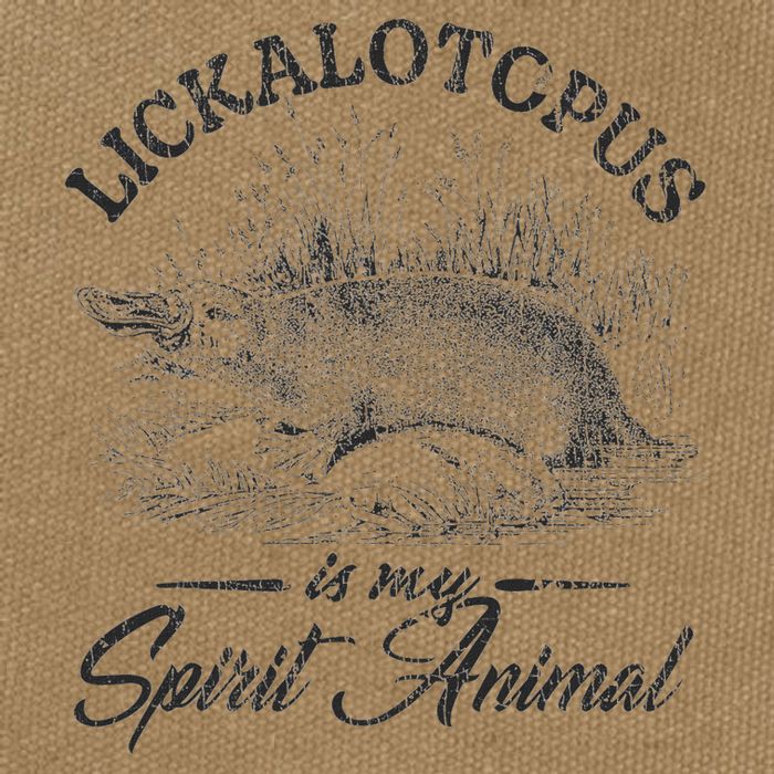 Lickalotapus Is My Spirit Animal Cotton Canvas Backpack