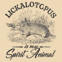 Lickalotapus Is My Spirit Animal Drawstring Bag