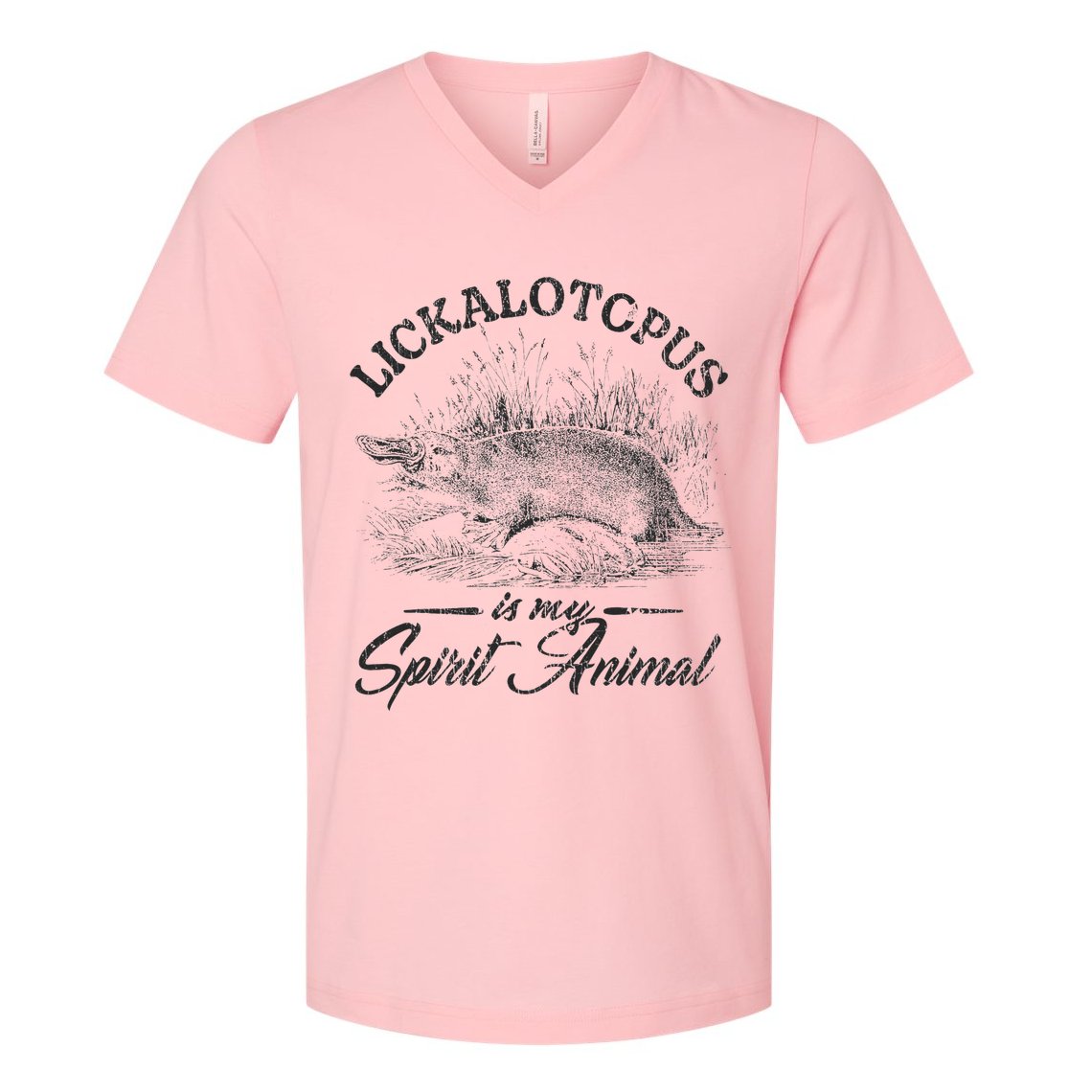 Lickalotapus Is My Spirit Animal V-Neck T-Shirt