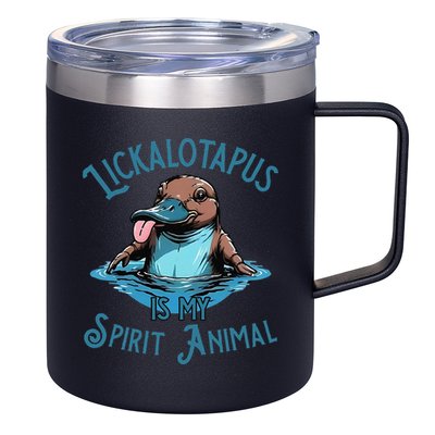 Lickalotapus Is My Spirit Animal Meme Funny Lickalotapus Gift 12oz Stainless Steel Coffee Mug