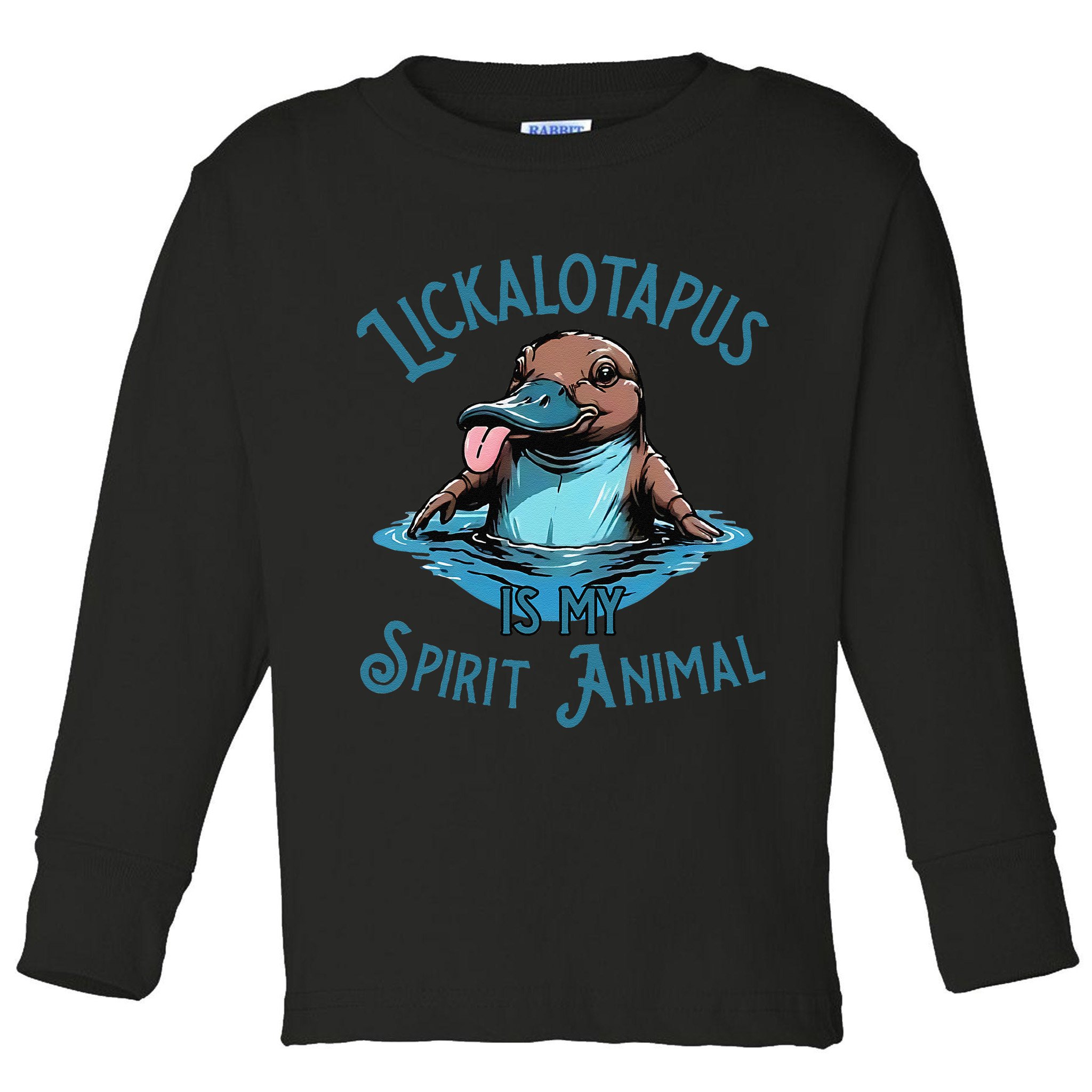 Lickalotapus Is My Spirit Animal Meme Funny Lickalotapus Gift Toddler Long Sleeve Shirt