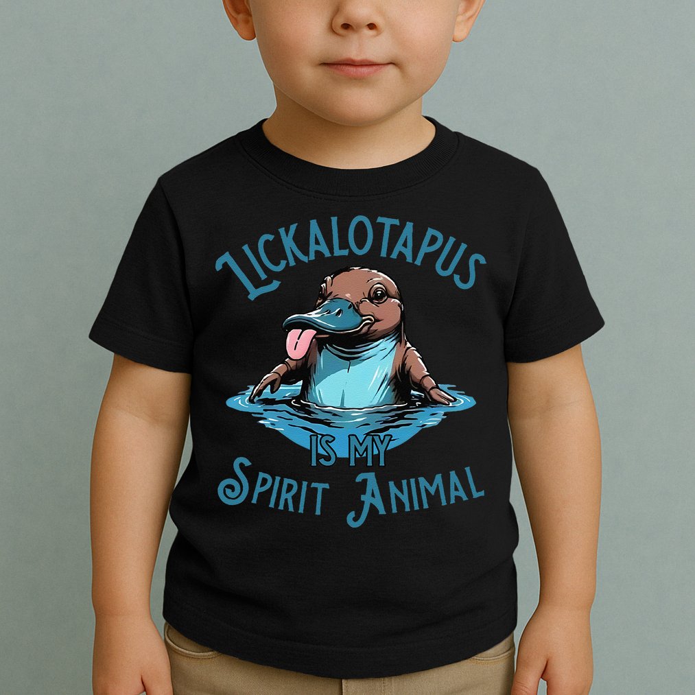 Lickalotapus Is My Spirit Animal Meme Funny Lickalotapus Gift Toddler T-Shirt