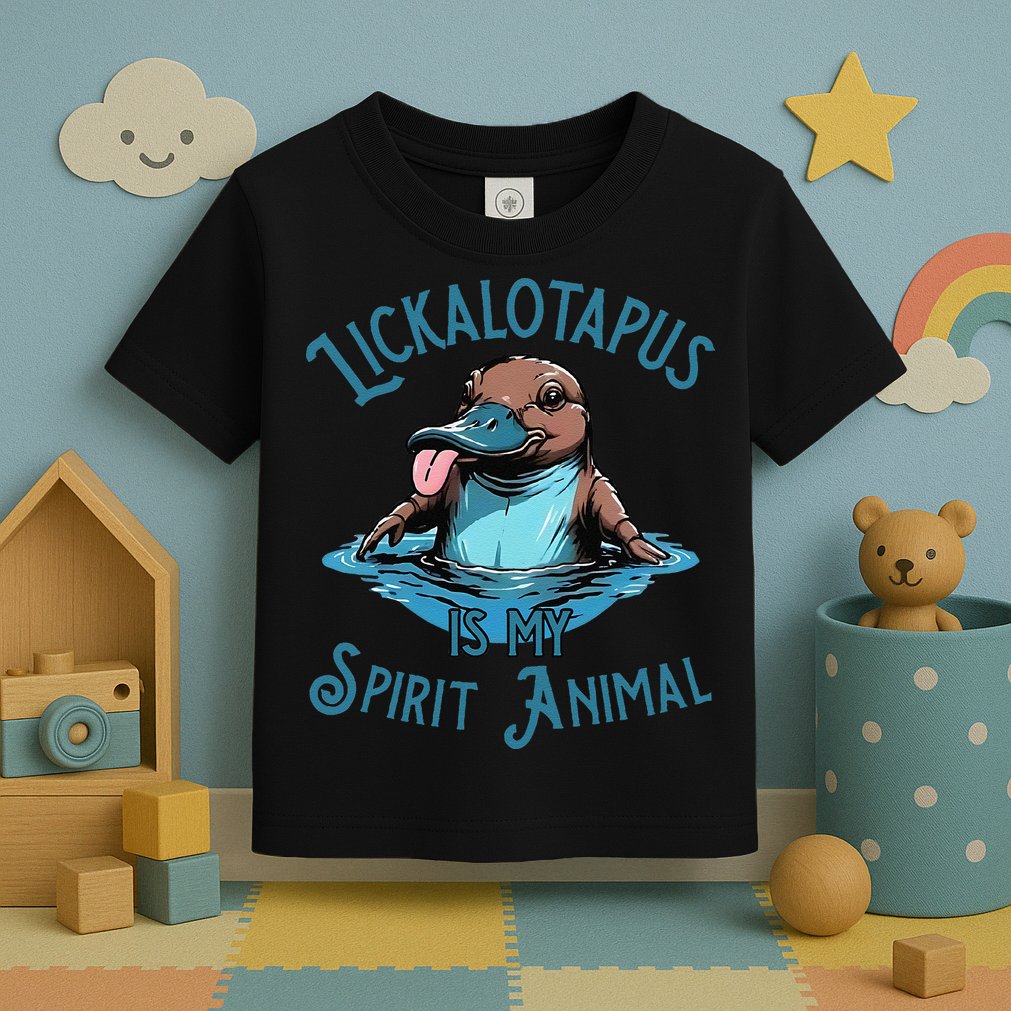 Lickalotapus Is My Spirit Animal Meme Funny Lickalotapus Gift Toddler T-Shirt