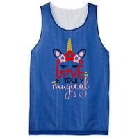 Love Is Magical Unicorn Valentines Day Heart Love Party Gift Great Gift Mesh Reversible Basketball Jersey Tank