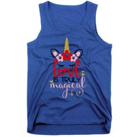 Love Is Magical Unicorn Valentines Day Heart Love Party Gift Great Gift Tank Top