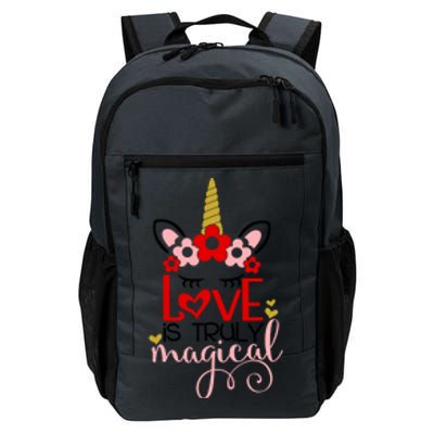 Love Is Magical Unicorn Valentines Day Heart Love Party Gift Great Gift Daily Commute Backpack